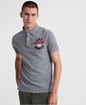 Superdry Classic Superstate Férfi Póló Szürke | THLBX0419